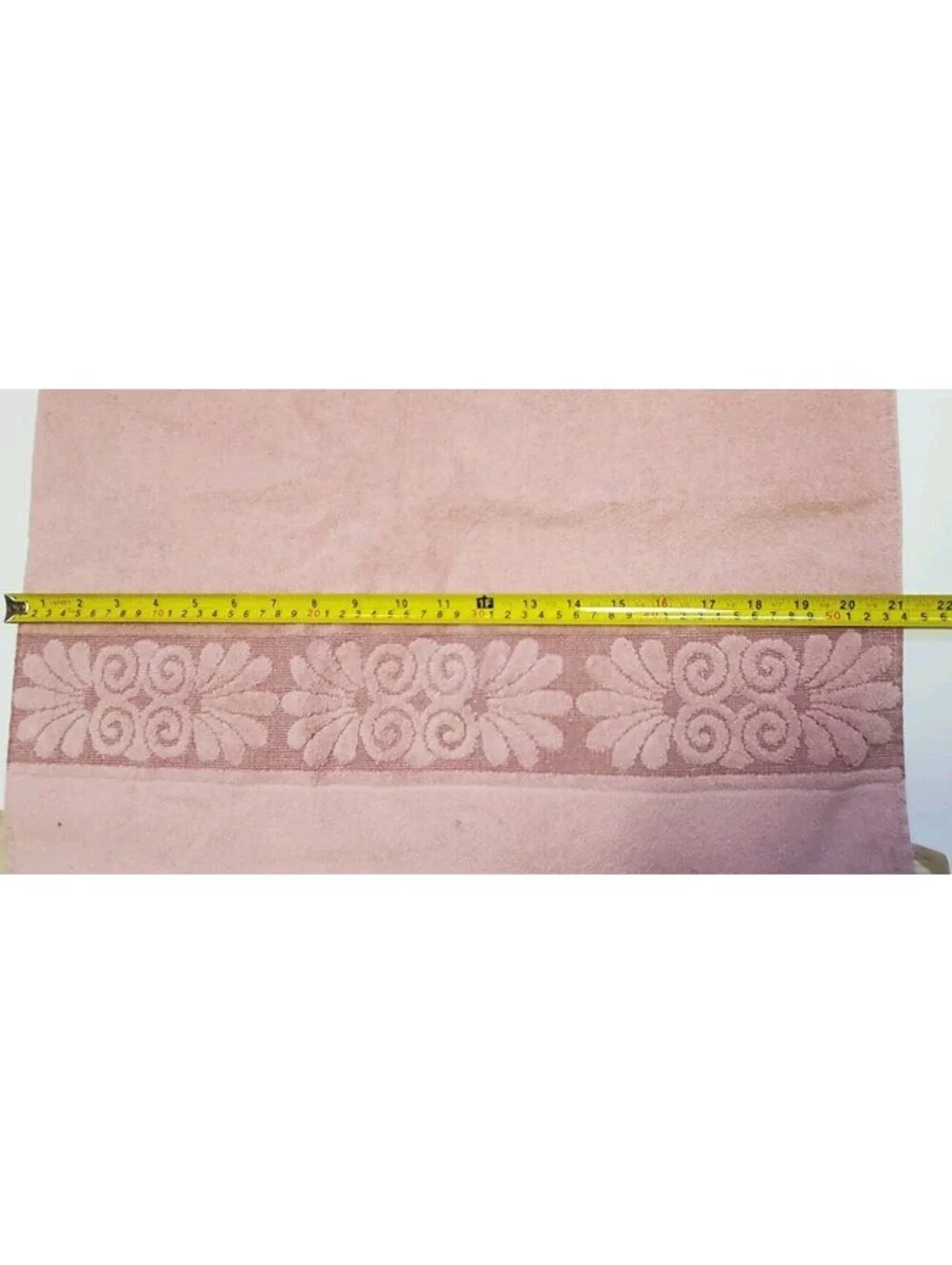 Vintage Cannon Monticello Sculpted Bath Towels Fringe Lot Of 3 USA Made